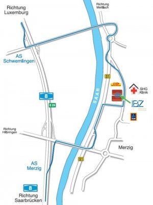 Anfahrt zur IBZ GmbH in Merzig