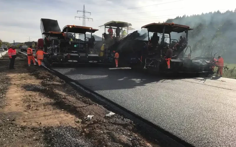 Fahrbahnsanierung A8 Foto 2